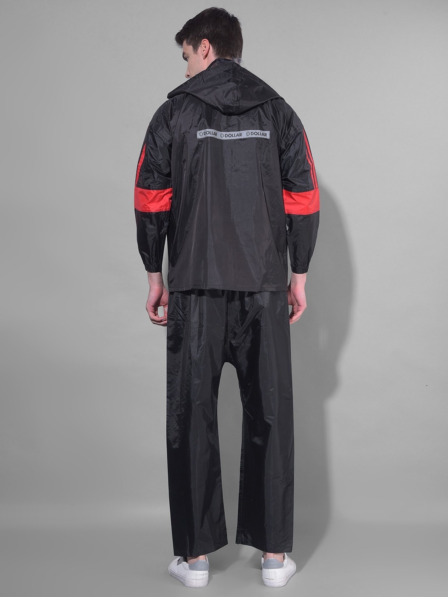 Wildcraft Red & Maroon Regular Fit Colour Block Rainwear Jacket