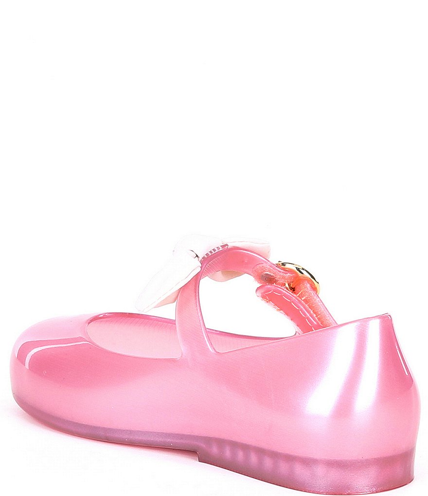 Mini Melissa Girl's Mini Sweet Love Princess Bow Detail Mary Janes (Toddler)