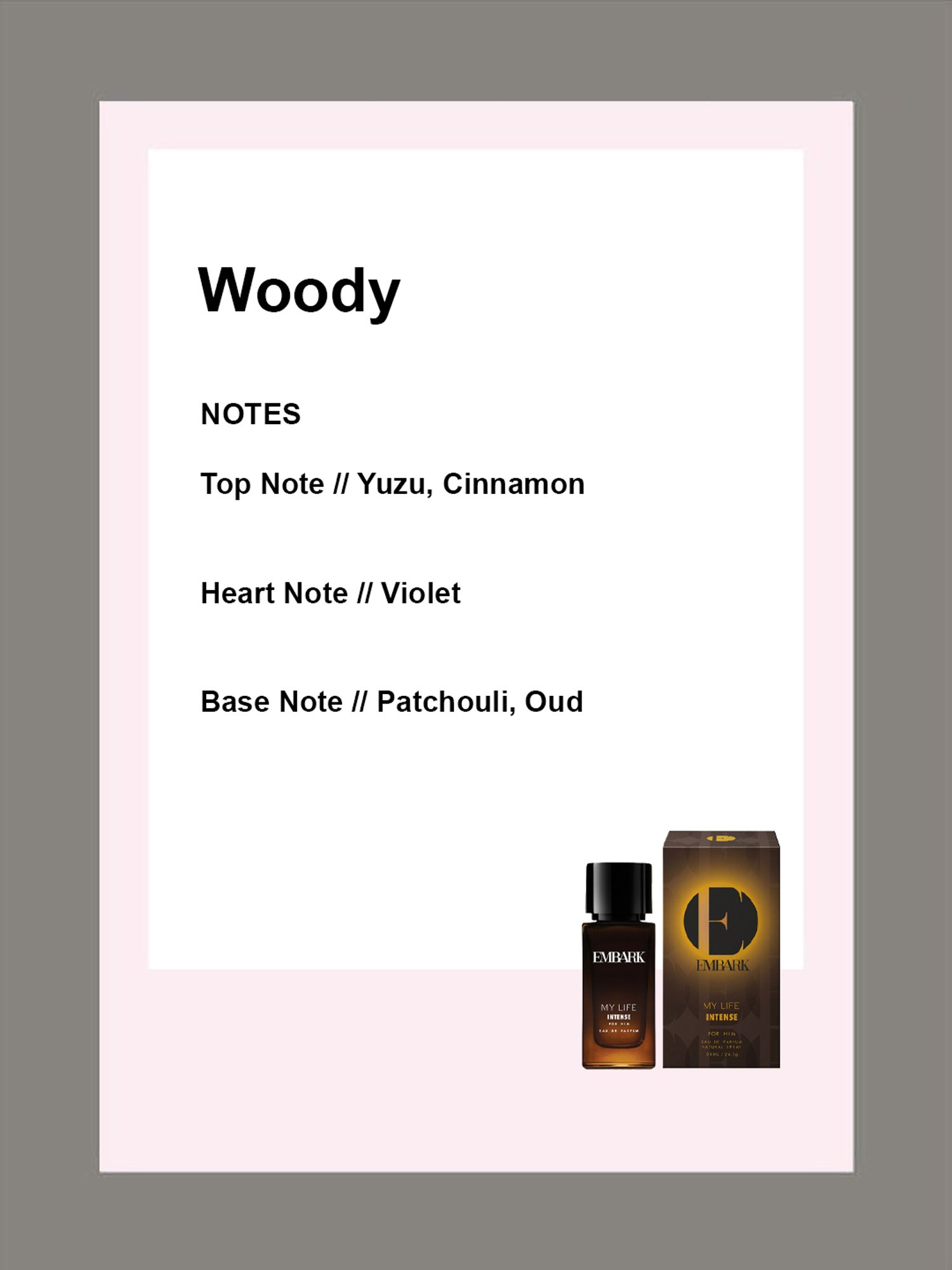 Embark My Life Intense for Him Eau de Parfum - 30 ml