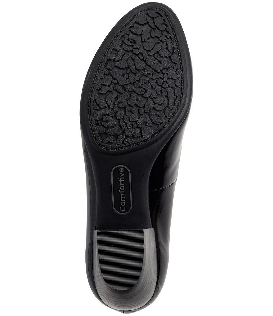 Comfortiva Amora Patent Leather Block Heel Pumps