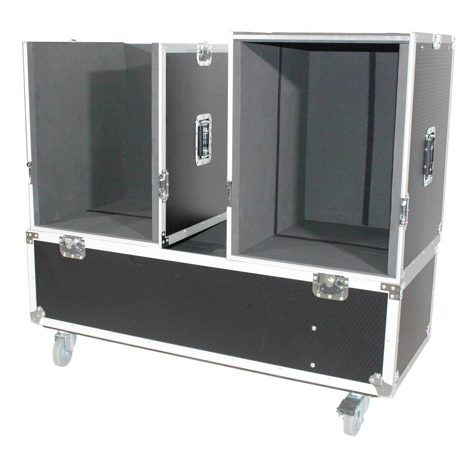Flight/Road Case for 2 EV Evolve 50 Compact Array Systems W/Wheels ATA Style
