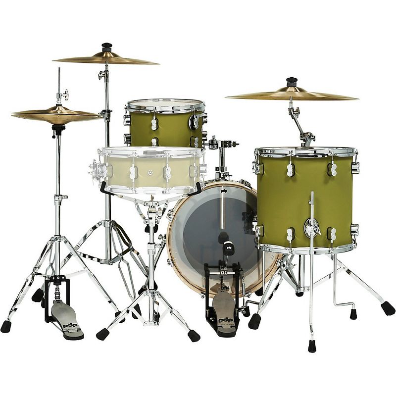 PDP by DW Concept Maple 3-Piece Bop Shell Pack Satin Olive
