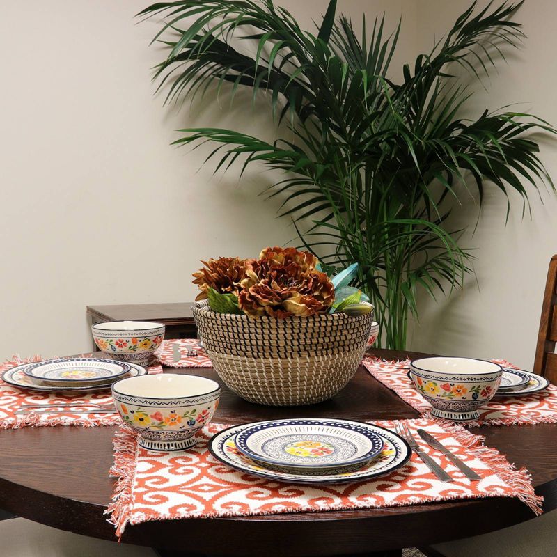 Gibson Home 12pc Stoneware Luxembourg Dinnerware Set