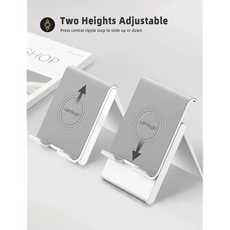 Adjustable Tablet Stand Holder - Foldable Desktop Stand Charging Dock for Desk Compatible with iPad Air Mini Pro 9.7,12.9, Phone 11 XS Max XR X Plus Samsung S10 S9 S8 Smartphones(4-13&rdquo;)