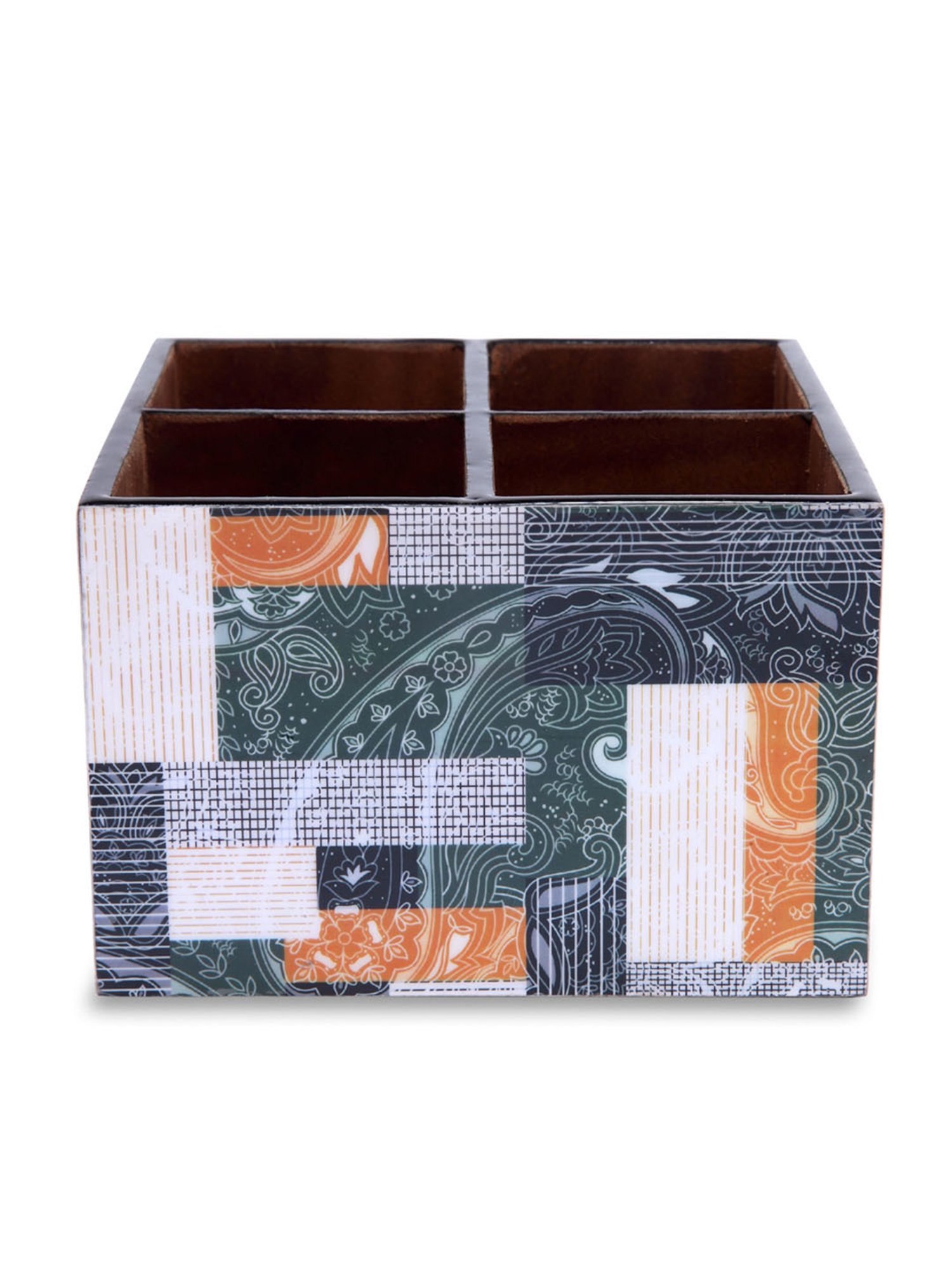 Romee Green Wood Printed Dining Essentials