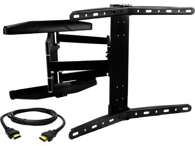 Megamounts GMCT01-HDMI-BNDL-2 32" - 70" Full Motion Wall Mount for 32-70 Inch Curved Displays with HDMI Cable