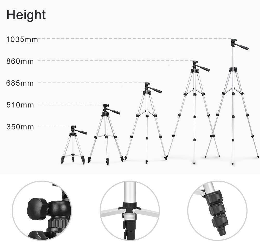 DR. J Professional 4500L Projector for Outdoor Movies & 50Inch Universal Aluminum Projector Tripod Stand Bundle