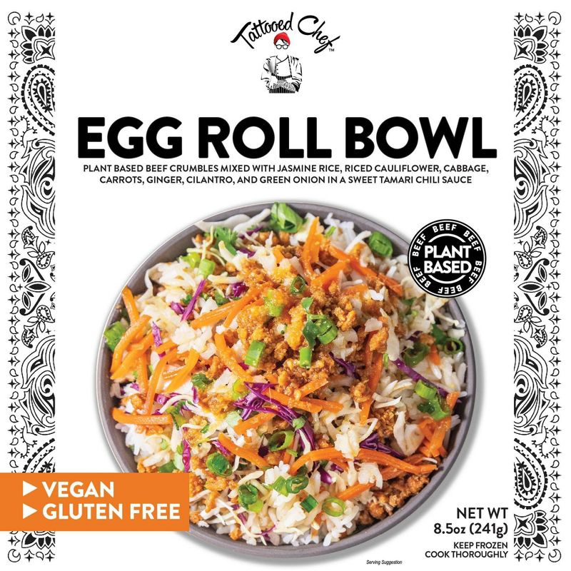 Tattooed Chef Frozen Egg Roll Bowl - 8.5oz