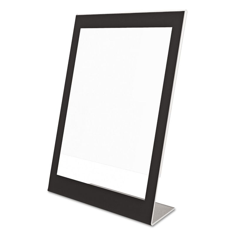 Deflecto Superior Image Black Border Sign Holder Plastic 8-1/ 2 x 11 Black/Clear 69775