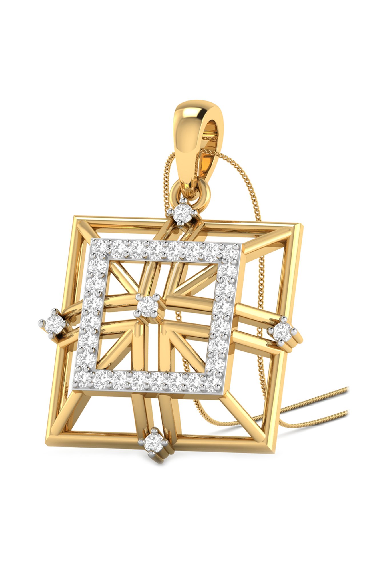 PC Jeweller Nabh 22 kt Gold Pendant without Chain