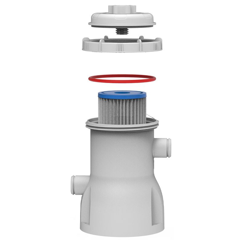 JLeisure Avenli Clean Plus 1000 GPH GFCI Above Ground Swimming Pool Filter Cartridge Pump with 32 mm Hoses for Pools Up To 5,100 Gallons (2 Pack)