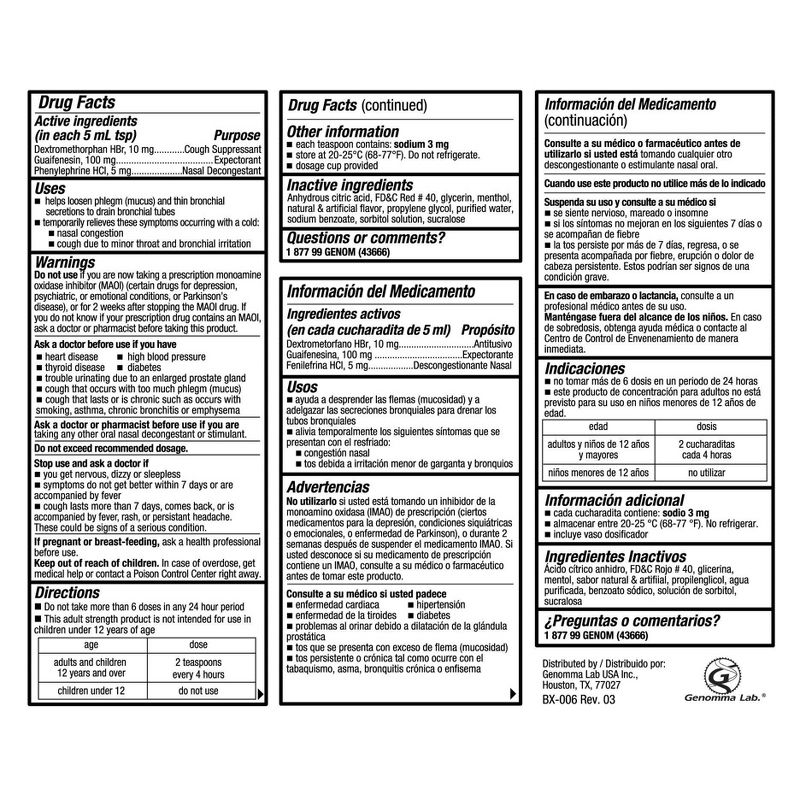 Tukol Extra Strength Multi Symptom Cold Relief Liquid - Dextromethorphan - 4 fl oz