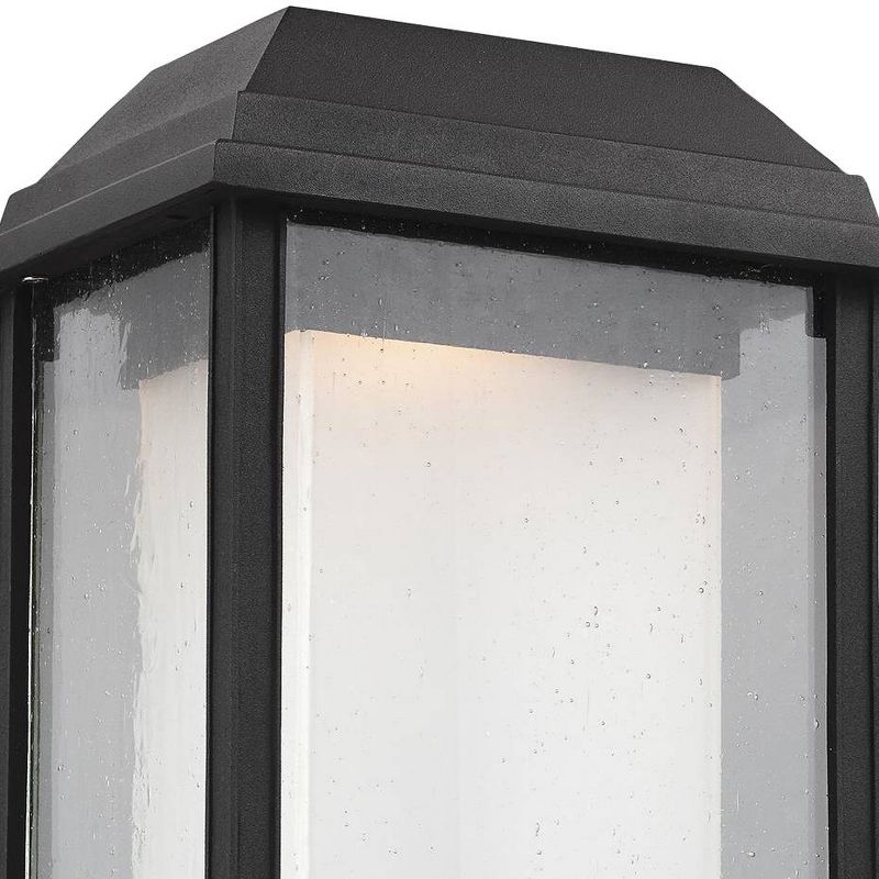 Feiss McHenry 16 3/4" High Black LED Outdoor Post Light