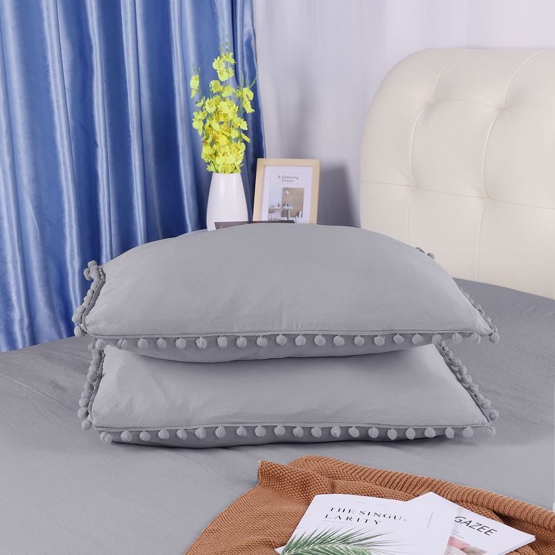 King Oakdale Duvet Cover Set Gray - Stone Cottage