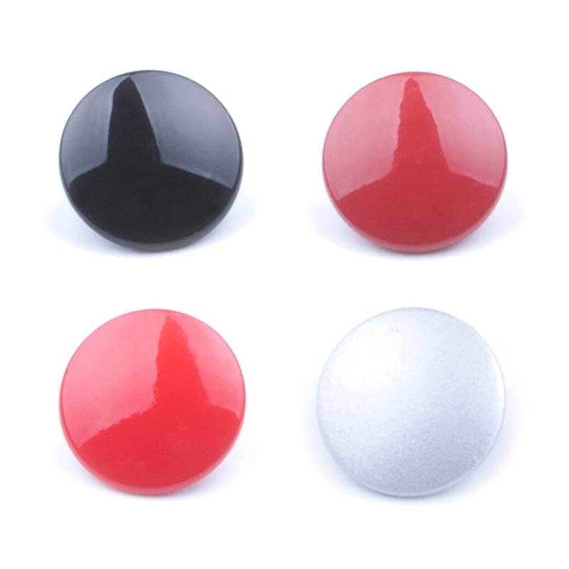 Soft Metal Shutter Release Button Brass Compatible with Fujifilm XT30 XT3 X100F XT20 XPRO2 XT2 X30 X100T XE2 XT10 XE3 PenF Camera Black Red Darkred Silver 10mm Convex Surface4 Pack
