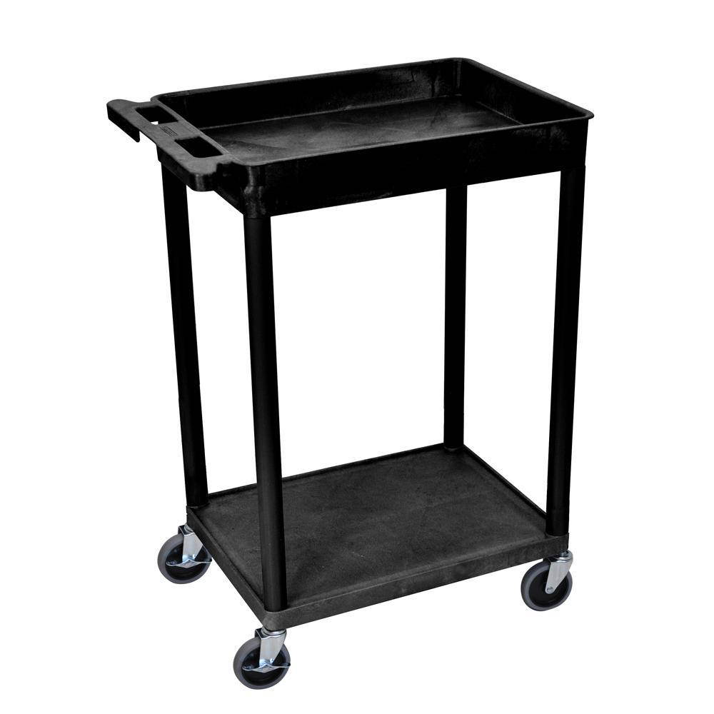 Luxor Stc12-B 2 Shelf Tub Cart