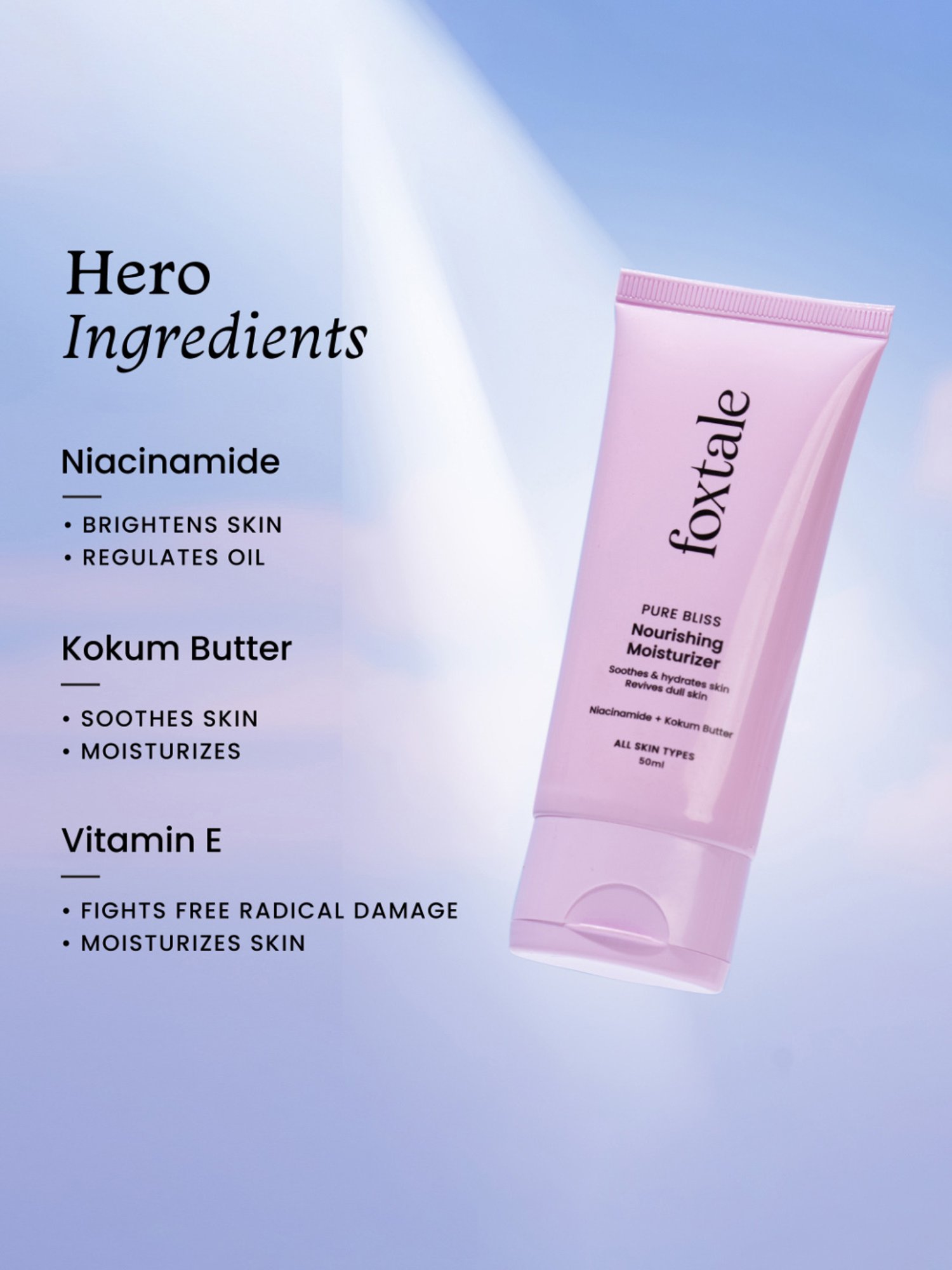 Essentials By Foxtale Daily Glow Moisturizer - 50 ml