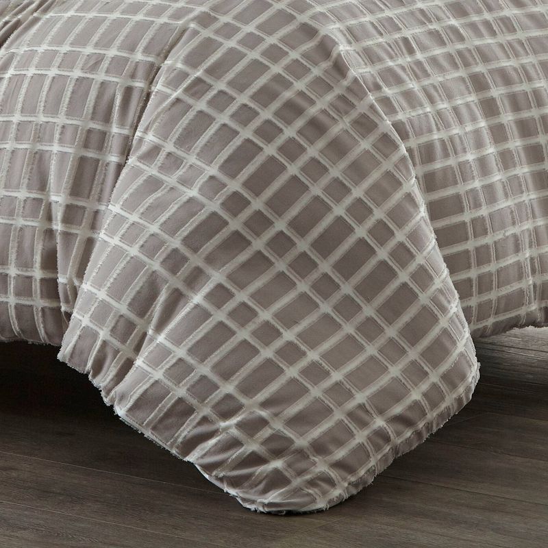 City Scene Full/Queen Sherman Duvet Cover Set Gray