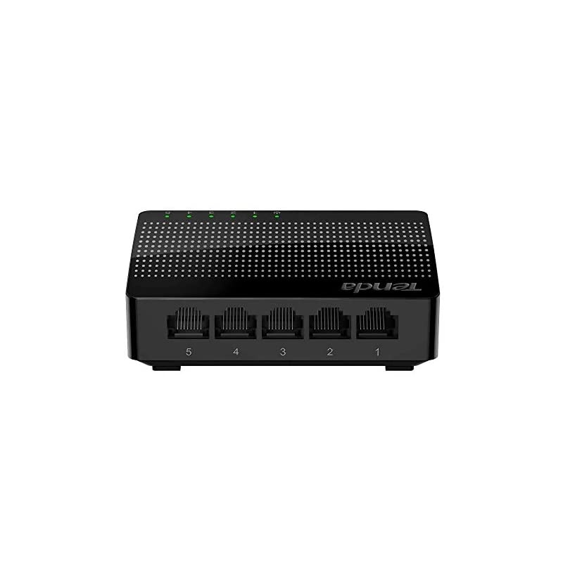 5 Port Gigabit Ethernet Network Switch | Ethernet Splitter | Plug-and-Play | Traffic Optimization | Unmanaged (SG105), Black