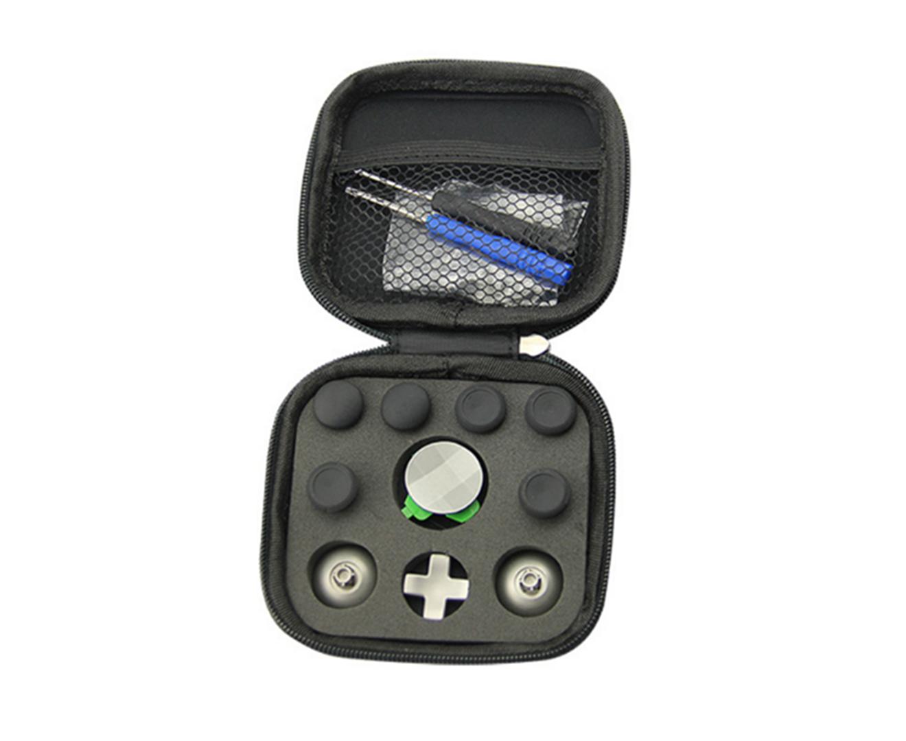 WJS 18PCS DIY Free Matching Elite Controller Accessories Suitable for XBOX ONE Console and Other Game Console Accessories-Black