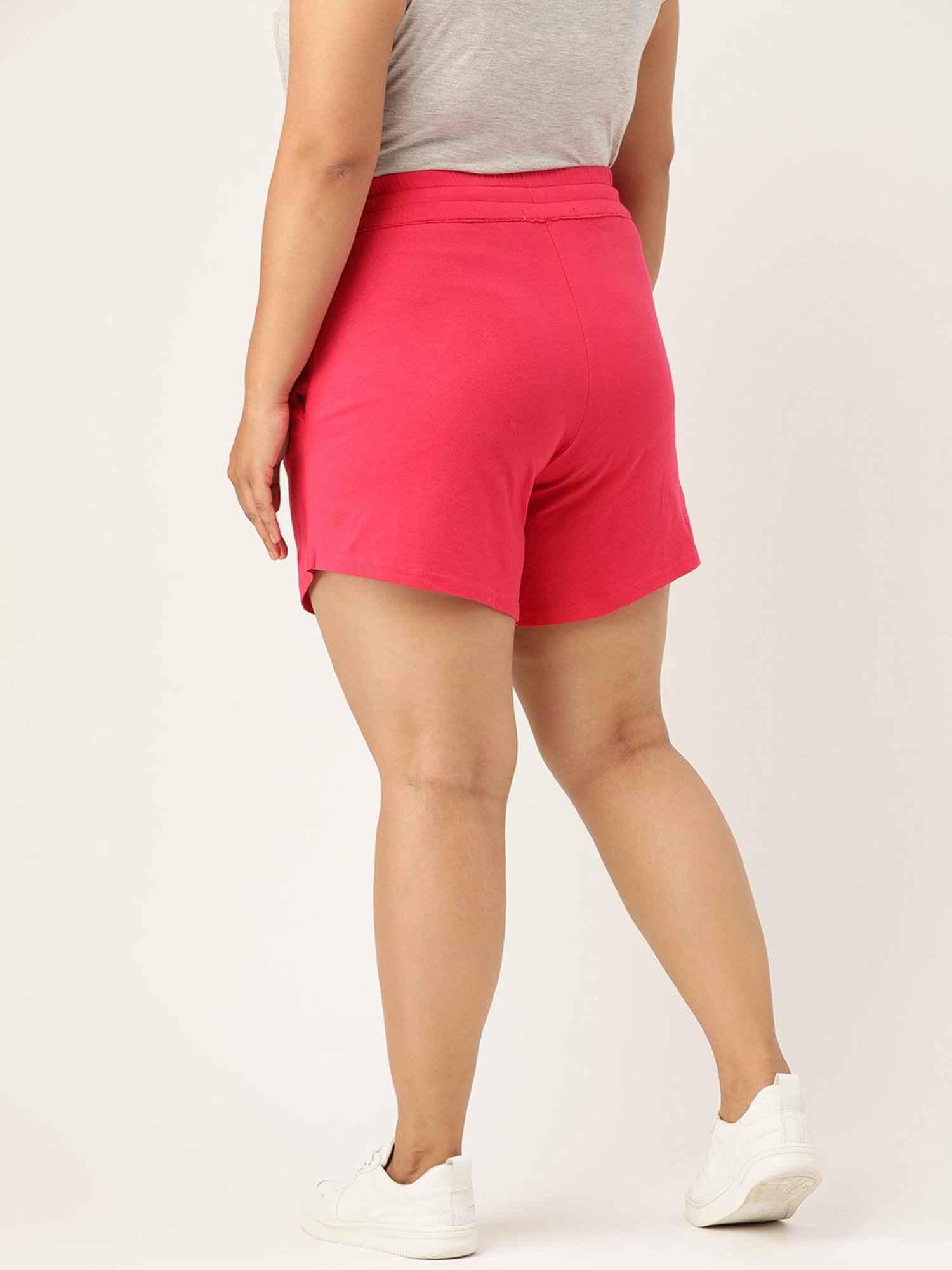 theRebelinme Pink Cotton Shorts