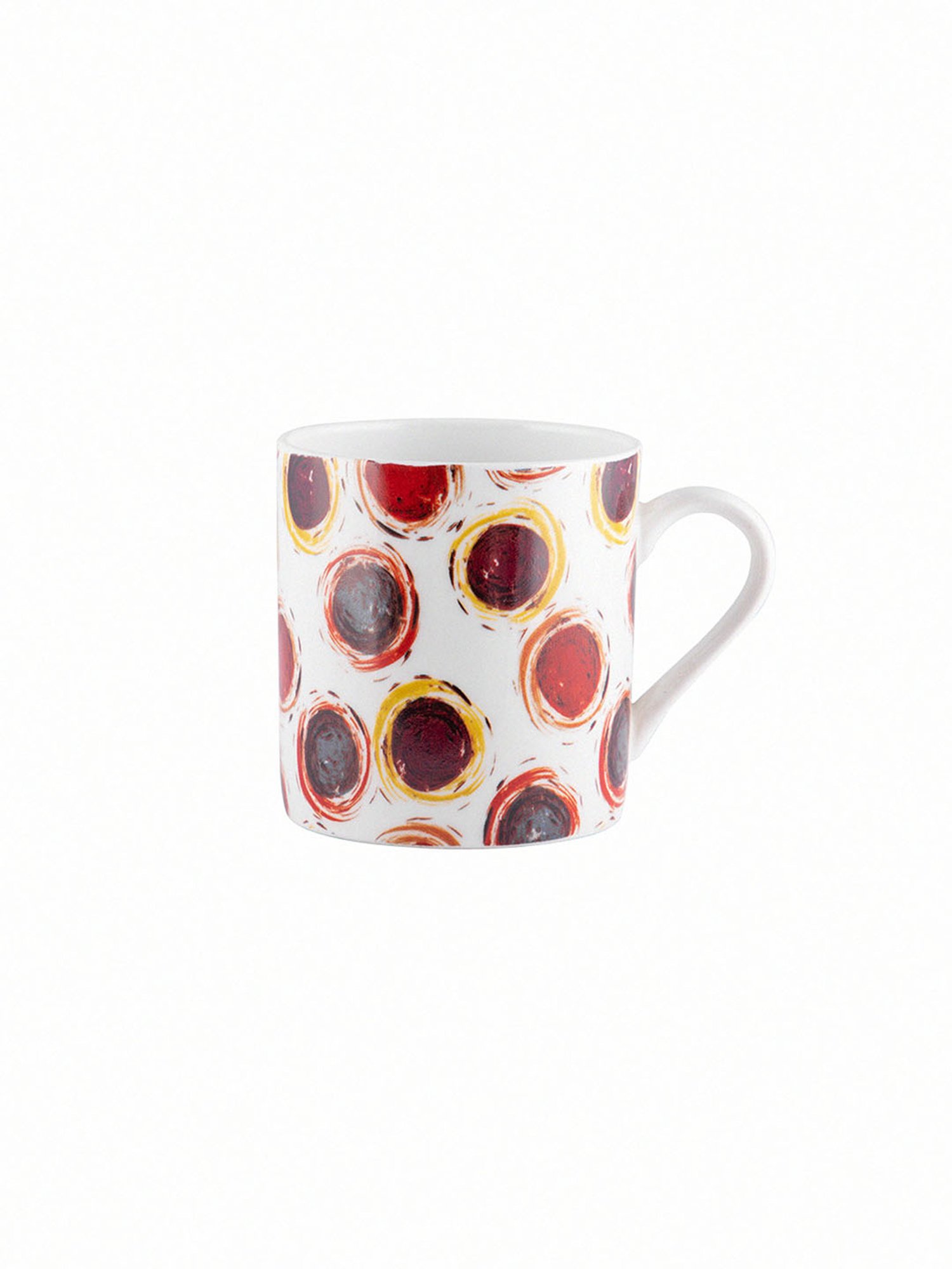 Goodhomes Multicolor Melamine Coffee Mug (220 ml) with Tray - Set of 7