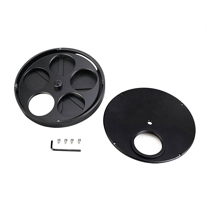 SV133 Filter Wheel Multiple 5 Position Filter Wheel for Telescope with 2 inches Eyepiece Adaptor Camera Adaptor and Locking Ring
