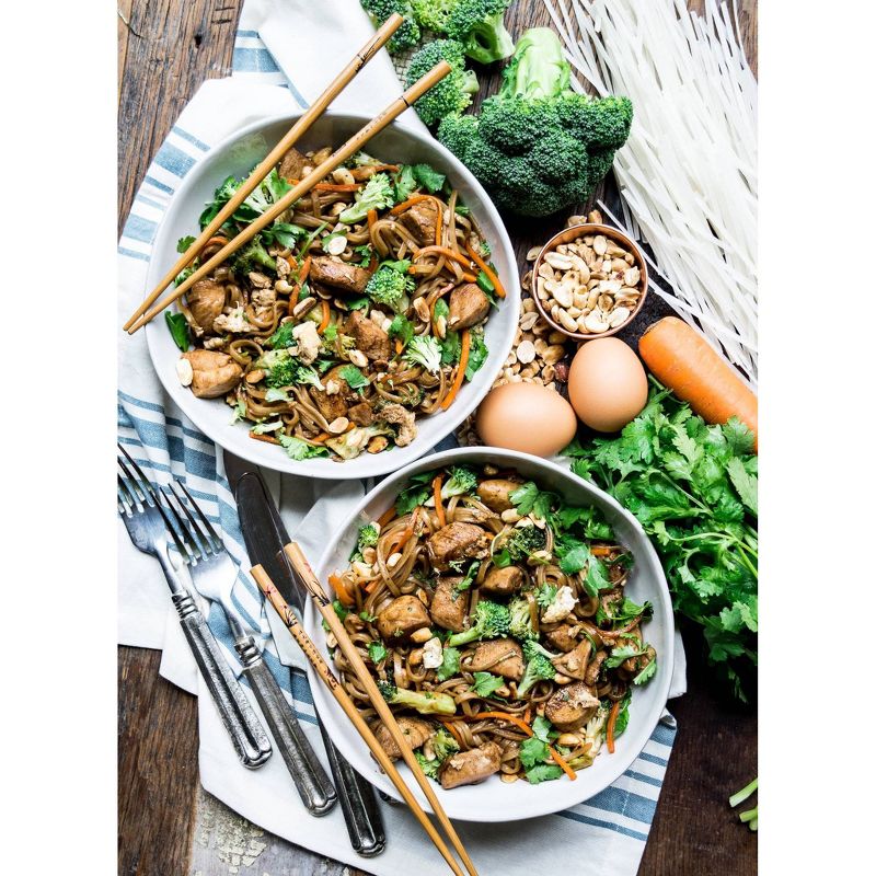 Local Crate Chicken Pad Thai with Seared Vegetables Meal Kit - Serves 2 - 27.6oz