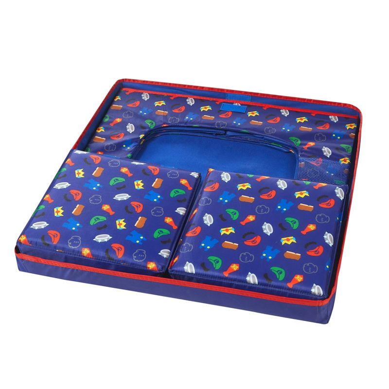 3pc Super Mario Brothers Collapsible Set with Storage Table and 2 Ottomans