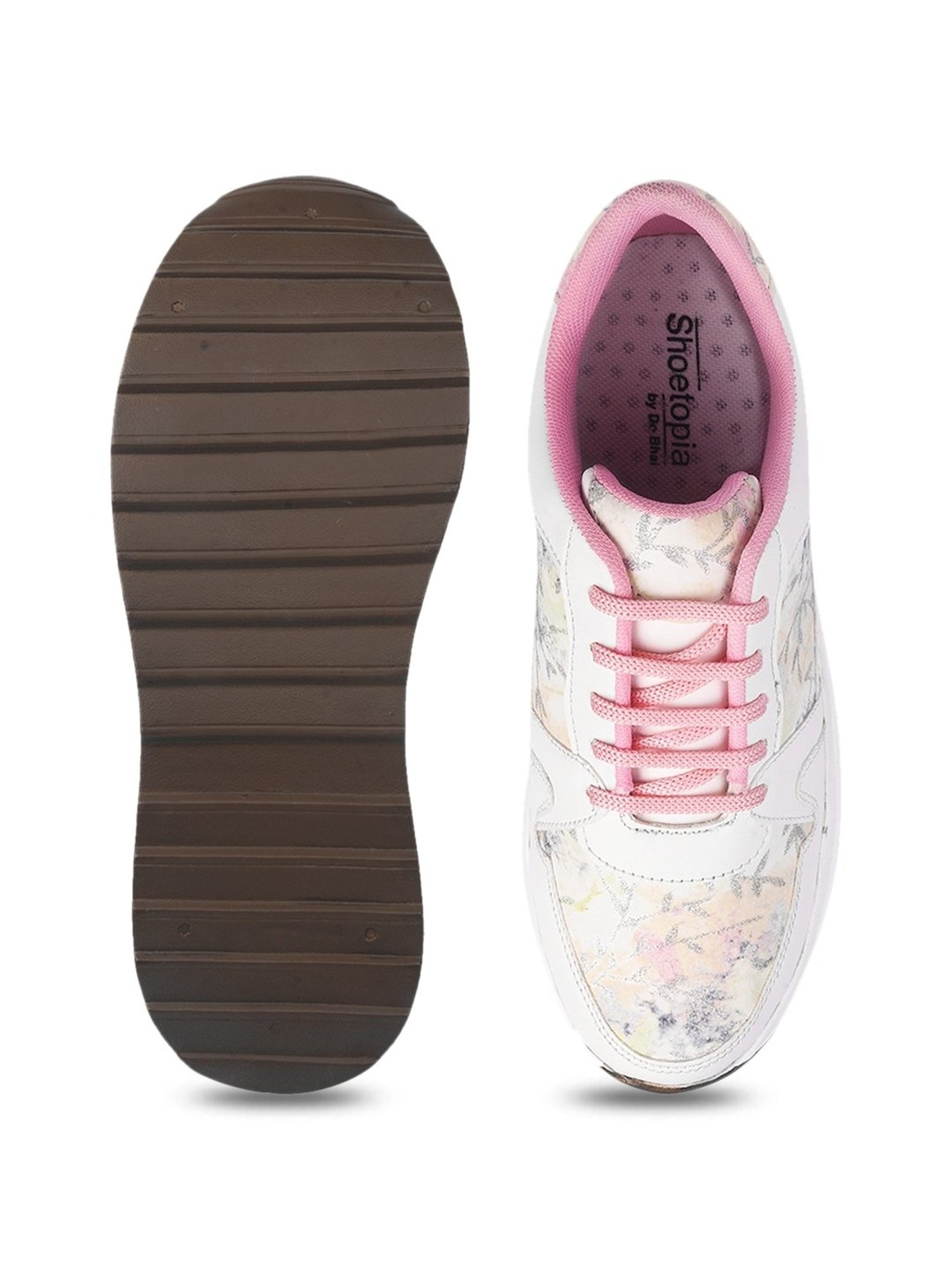 Shoetopia Women's Pink Casual Sneakers