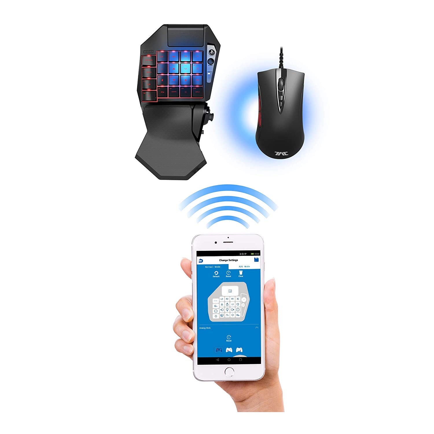 HORI PlayStation 4 TAC Pro Type M2 Programmable KeyPad and Mouse Controller for FPS Games - Black PS4-119U