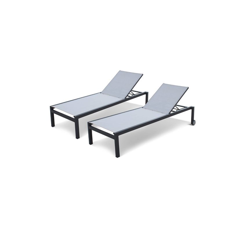 2pc Patio Chaise Lounges - Gray - Infinity