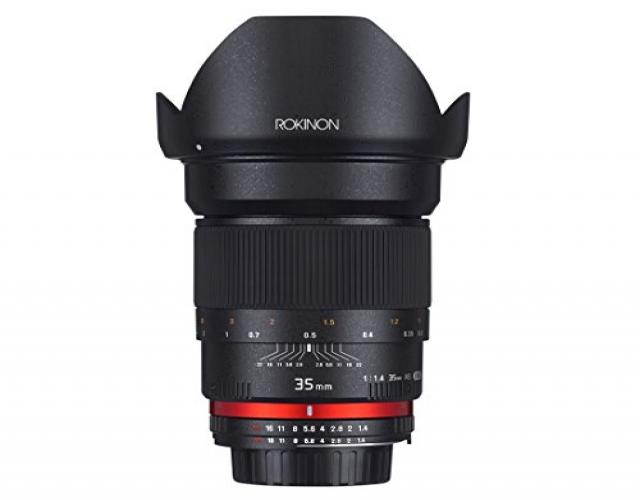 Rokinon 35mm f/1.4 Aspherical Wide Angle Lens (for Sony Alpha E-Mount Cameras)