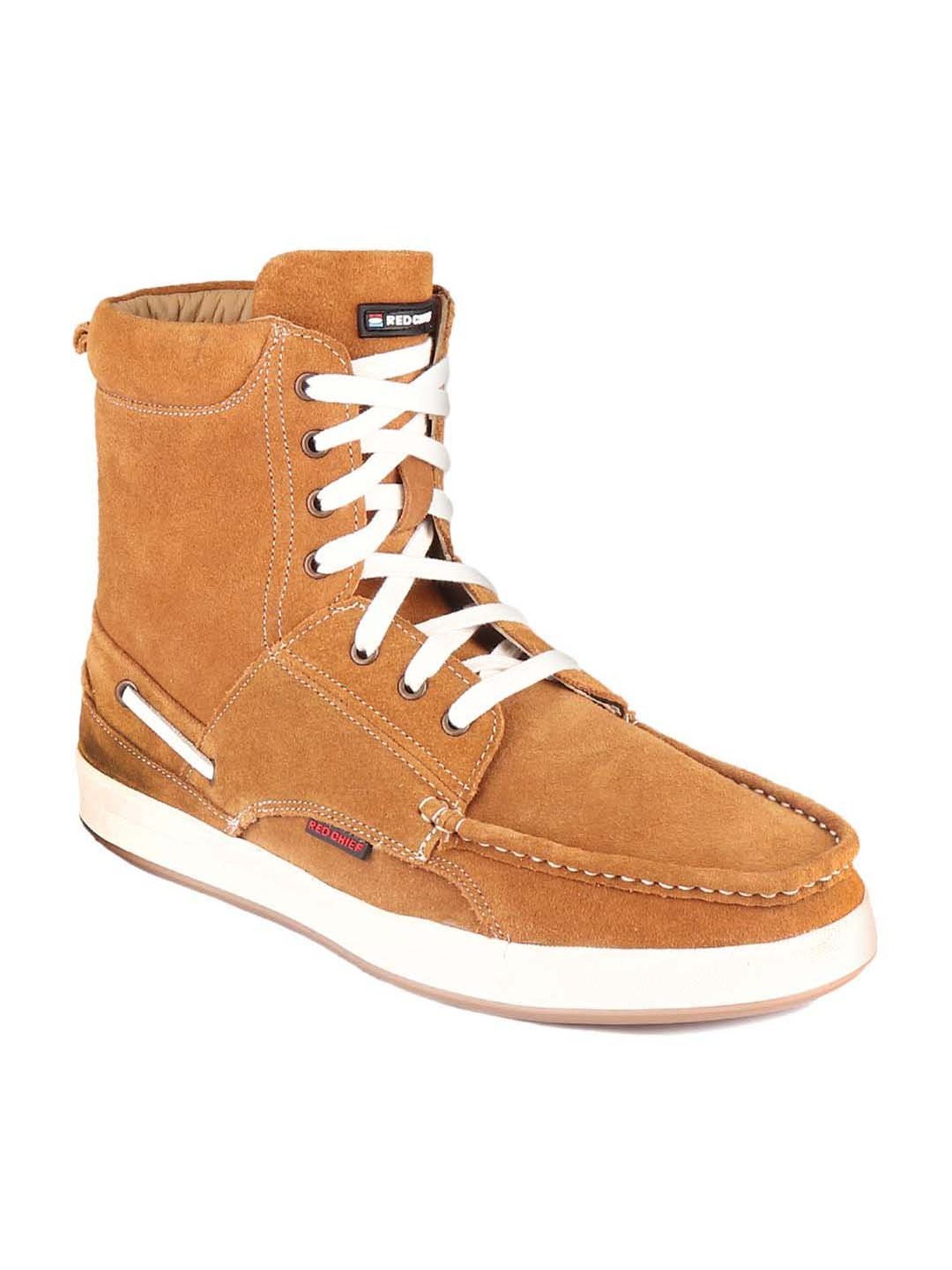 Red Chief Men's Brown Ankle High Sneakers