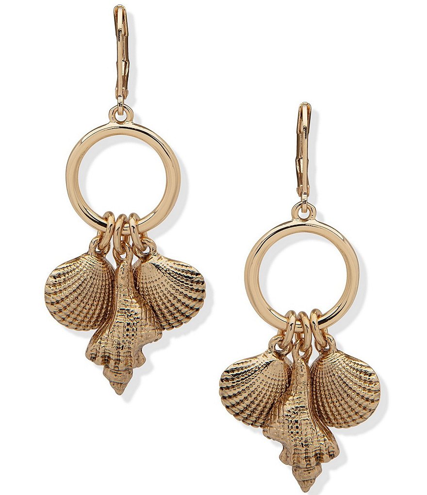 Anne Klein Shell Drop Earrings