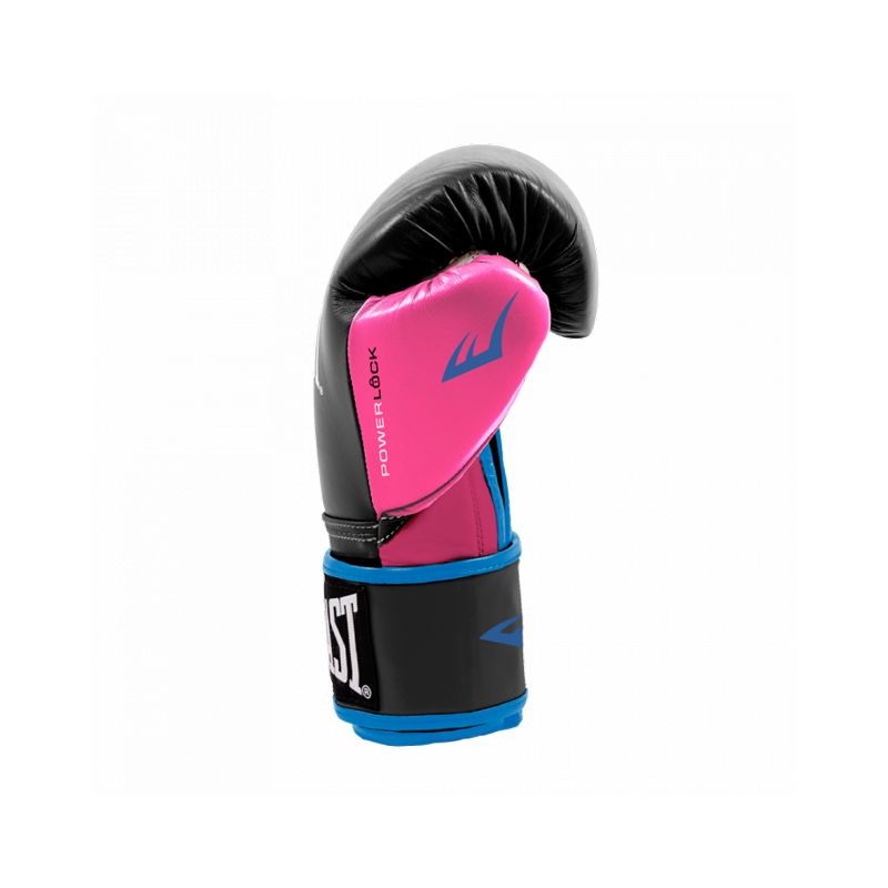 Everlast P00000745 Women's 12 Ounce Powerlock Hook and Loop Kickboxing Boxing Bag Training Gloves, Pink