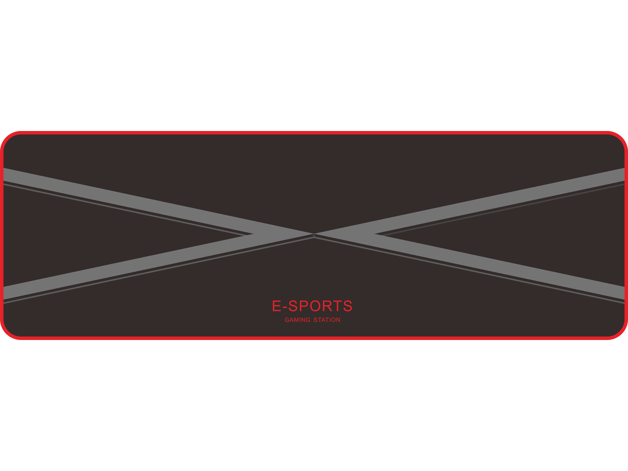 55" Gaming Desk E-Sports Computer Desk Table with Large Size Ergonomic Surface and K-Shaped Heavy Duty Construction for Home or Office, Computer Workstation