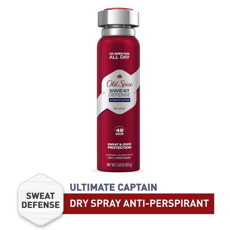 Old Spice Red Collection Captain Invisible Spray Antiperspirant & Deodorant - 3.8oz