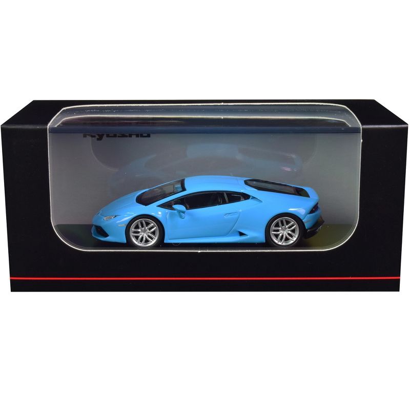 Lamborghini Huracan Coupe Light Blue 1/64 Diecast Model Car by Kyosho