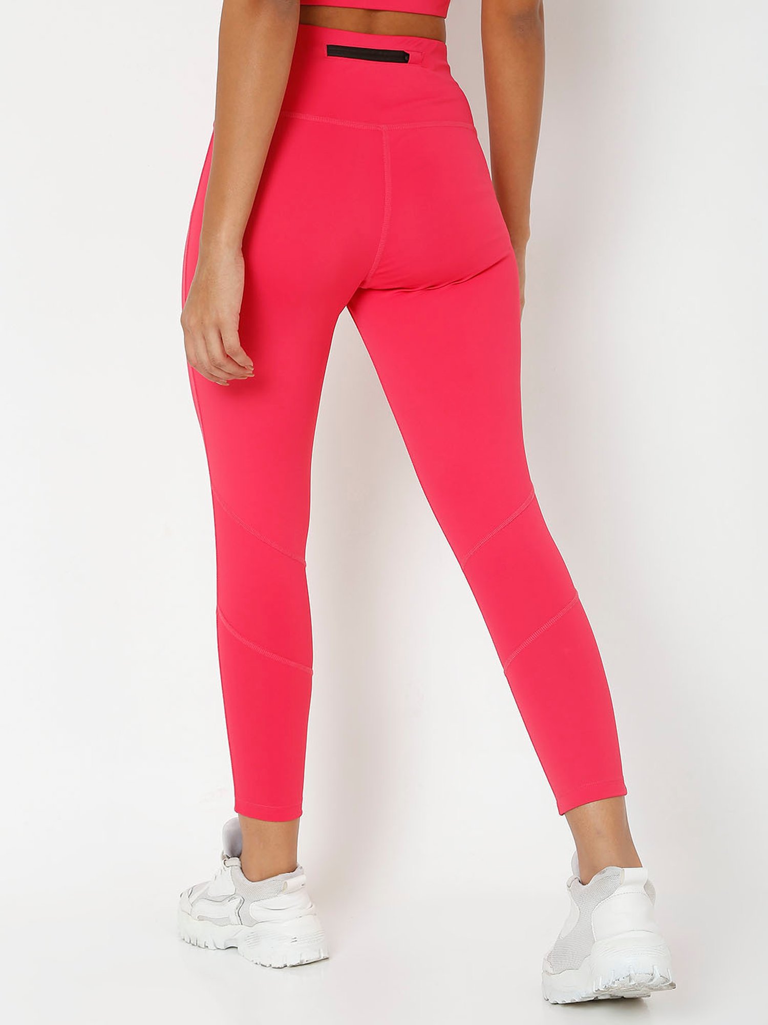 SILVERTRAQ Coral Logo Print Leggings