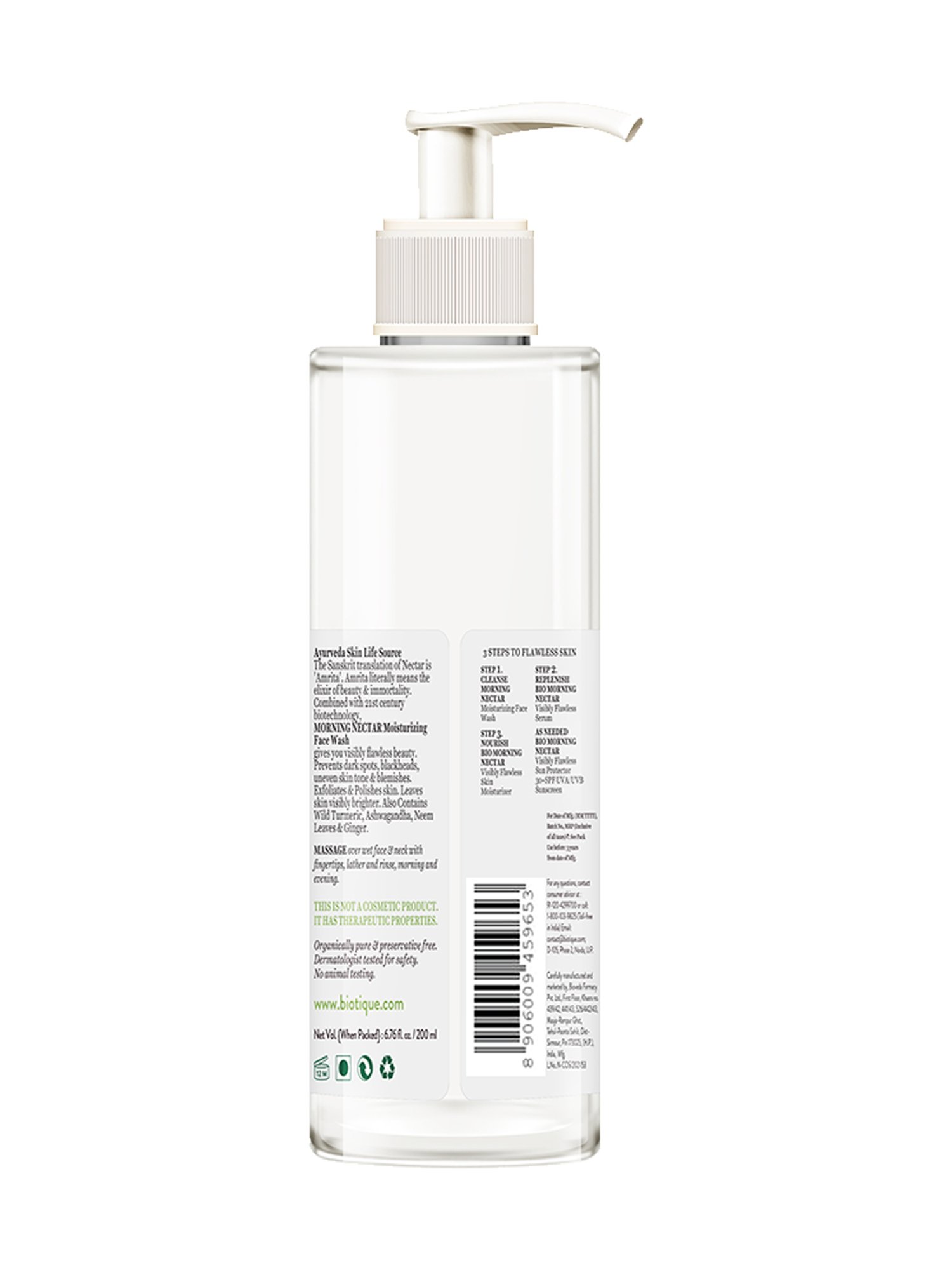 BIOTIQUE Morning Nectar Moisture & Nourish Face Wash - 200 ml