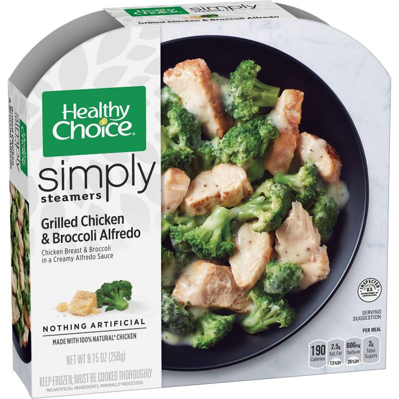 Healthy Choice Simply Frozen Chicken Broccoli Alfredo - 9.15oz