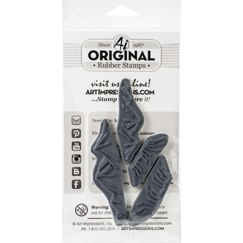 Art Impressions Watercolor Cling Rubber Stamps-WC Mountain