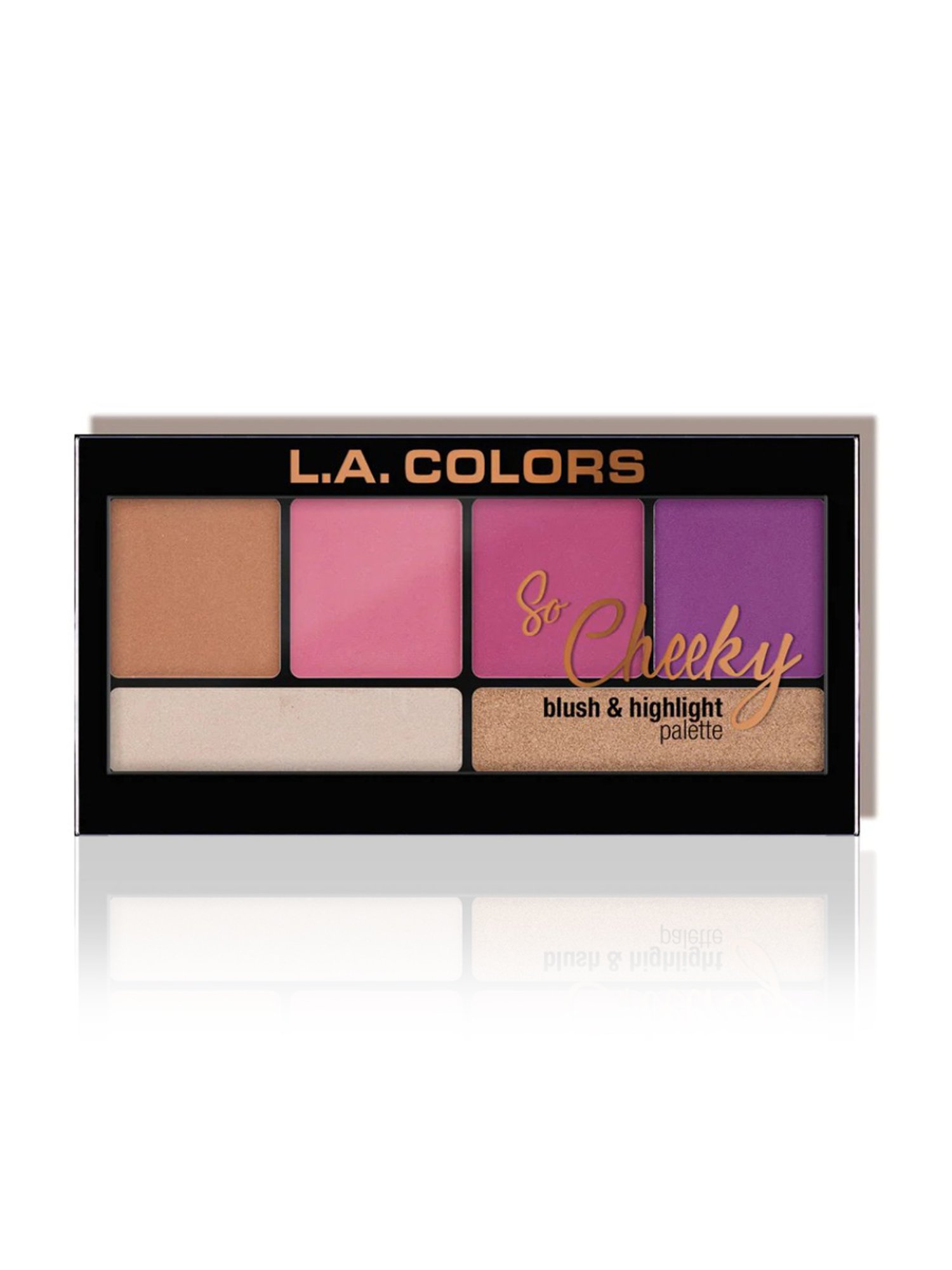 L.A. Colors So Cheeky Blush & Highlight Palette Sweet & Sassy - 22 gm