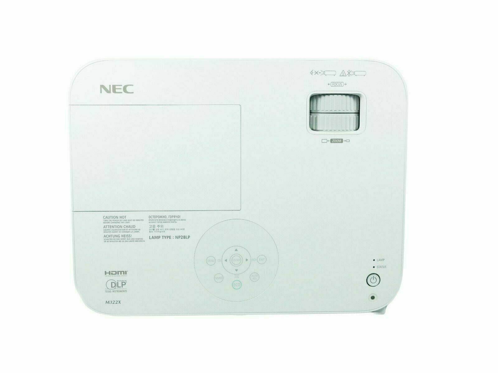 NEC NP-M322X DLP Projector 3200 ANSI Professional Gaming Home Movie Theater HDMI 1080p Native Resolution 1024x768  bundle OEM