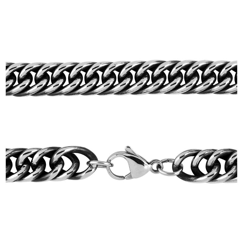 Men's Crucible Stainless Steel Antiqued Cuban Link Chain