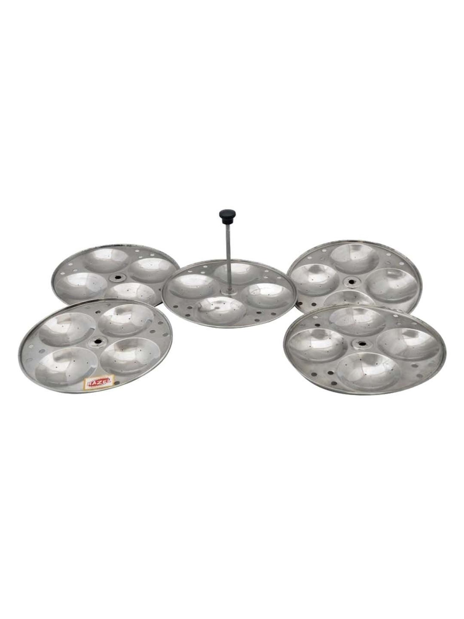 Butterfly Silver Stainless Steel Standard Idli Maker With Friendly Cooker