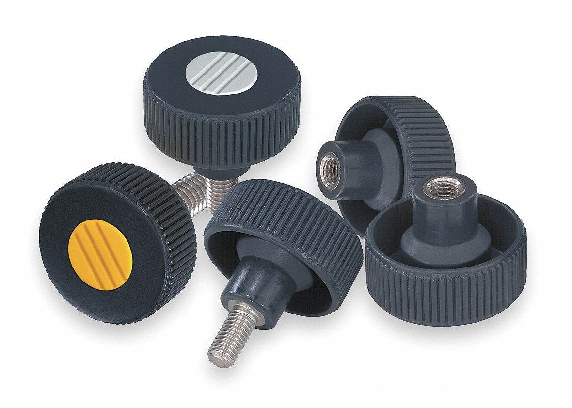 Kipp Hand Knob,Through Hole,3/8"-16  K0261.22A4