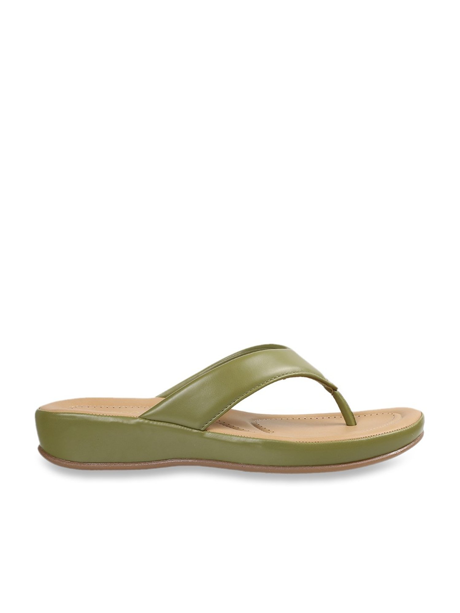 Metro Women's Green Thong Wedges