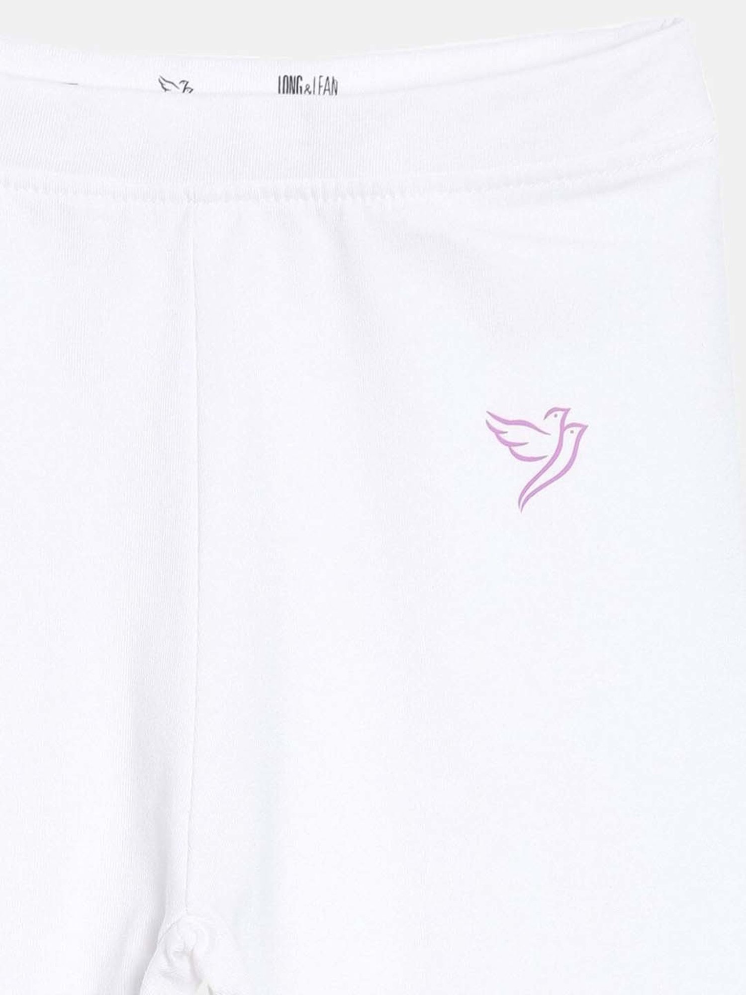 Pantaloons Junior Pink Cotton Embellished Leggings